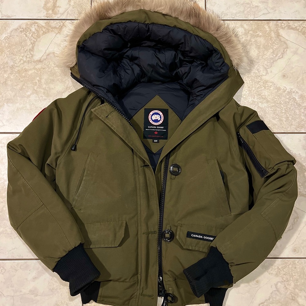 Green Canada Goose Bomber (XS)